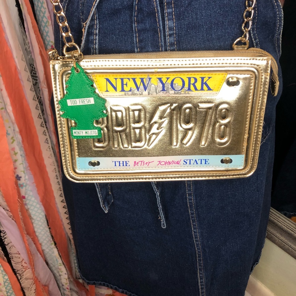Betsey Johnson License Plate Purse